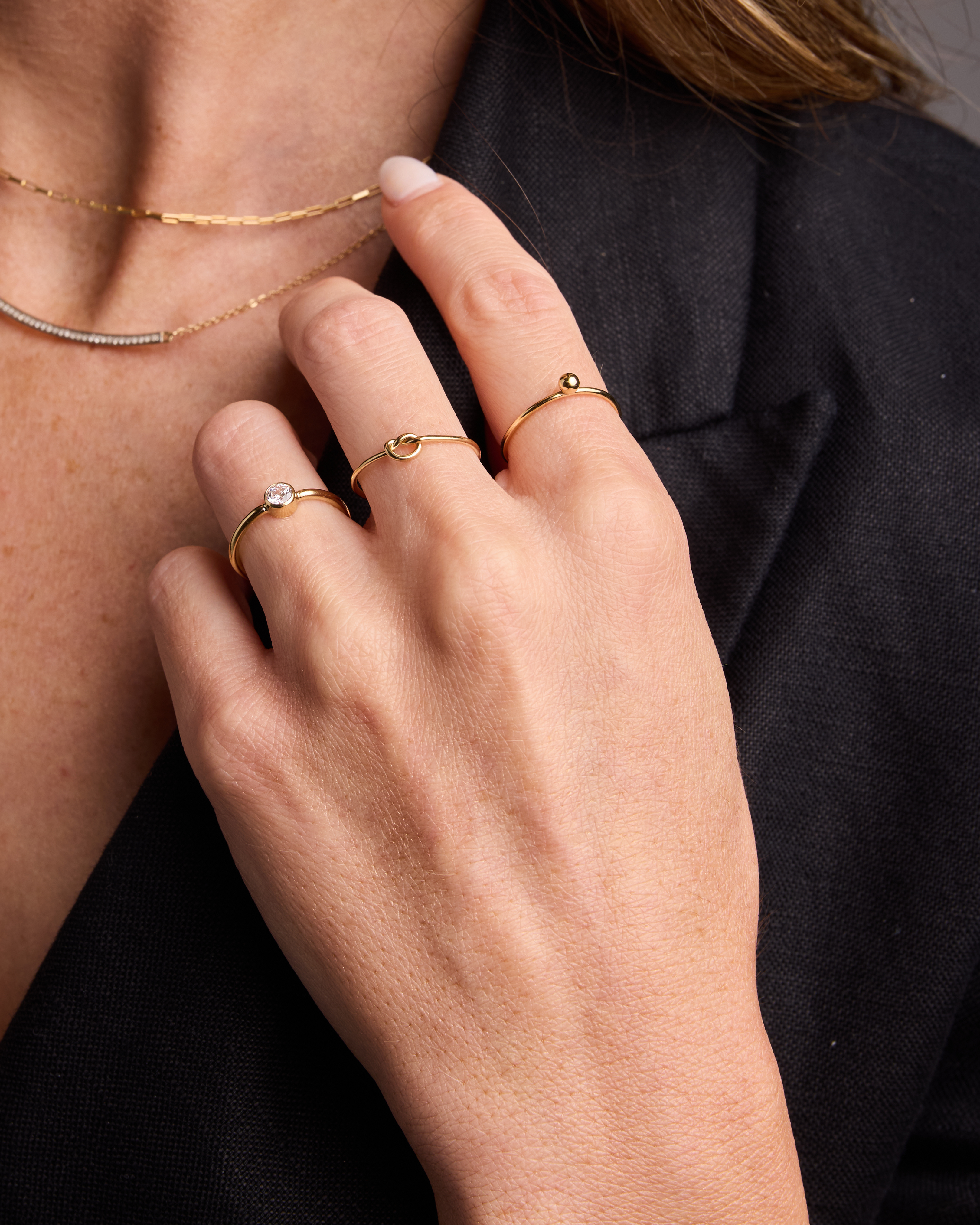 The Susannah Love Knot Stacking Ring