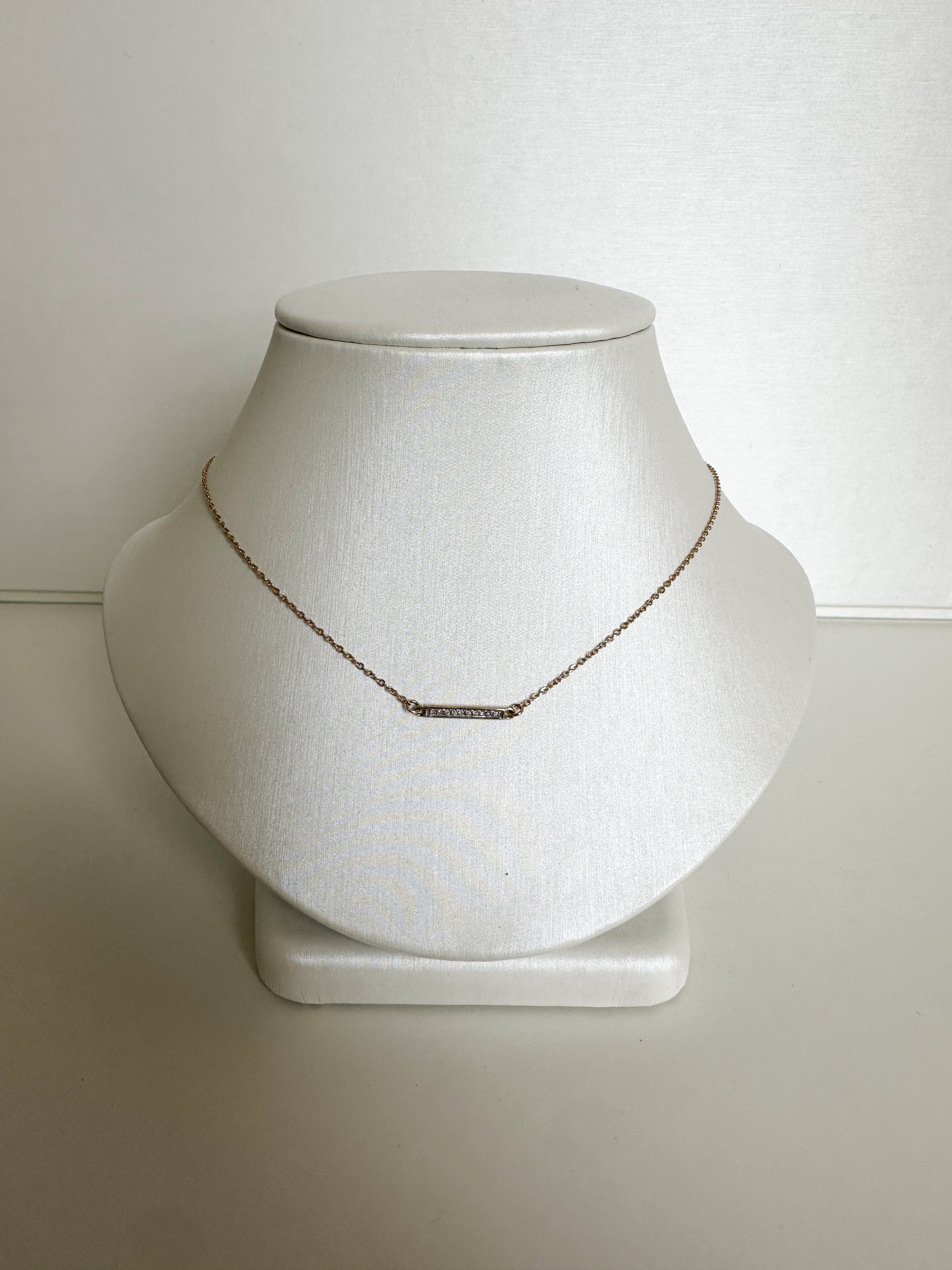 The Diamond Bar Necklace