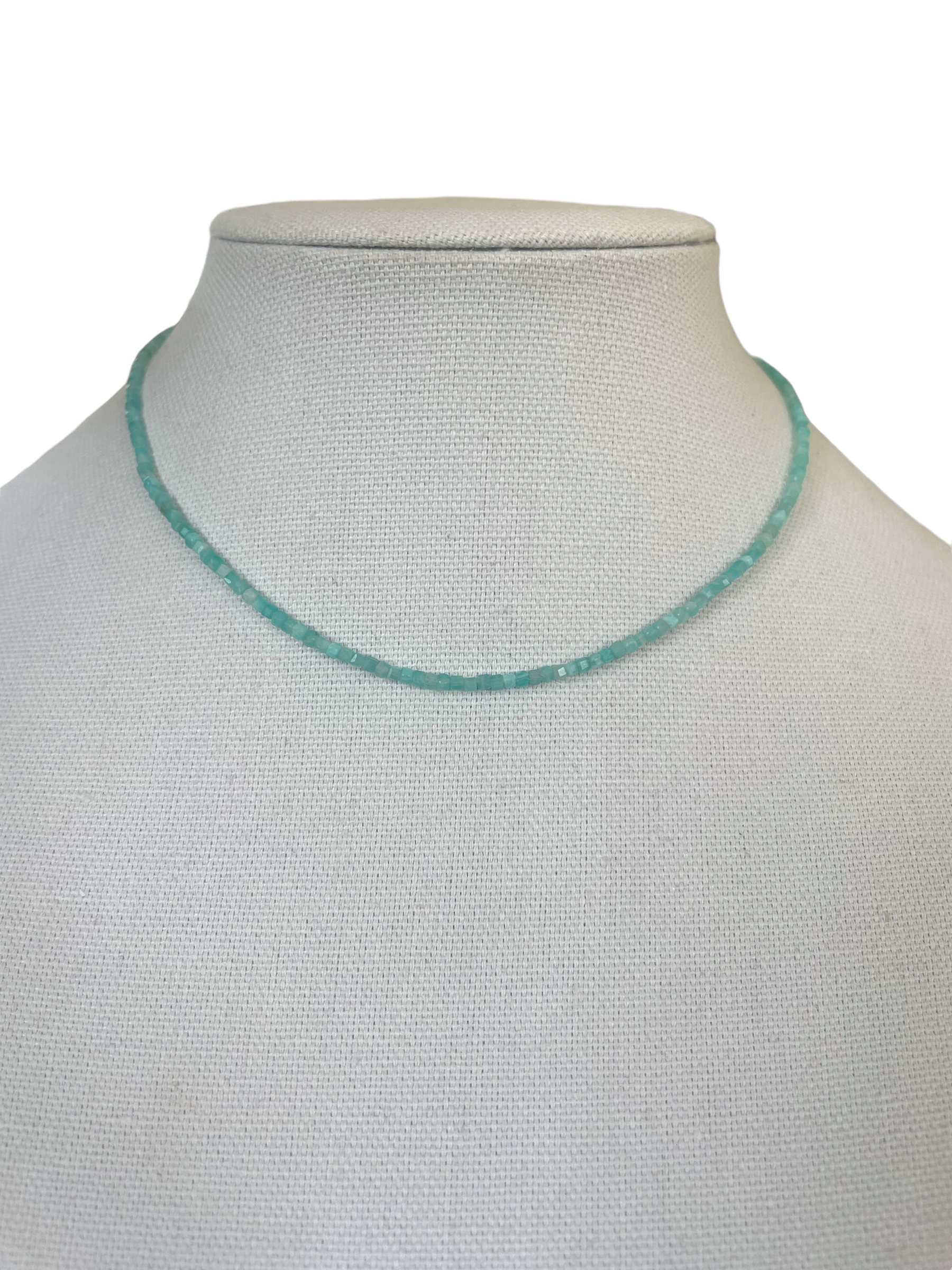 Tiny Peruvian Amazonite necklace